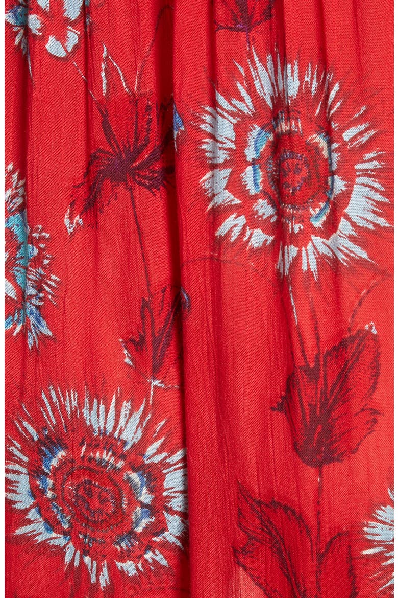 Garden Party Maxi Dress, Alternate, color, RED COMBO