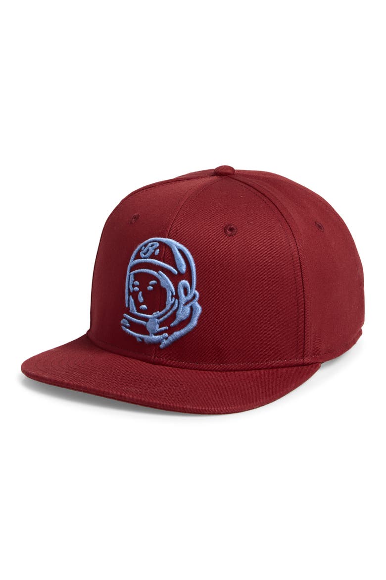 Cotton Snapback Baseball Cap, Main, color, POMEGRANATE