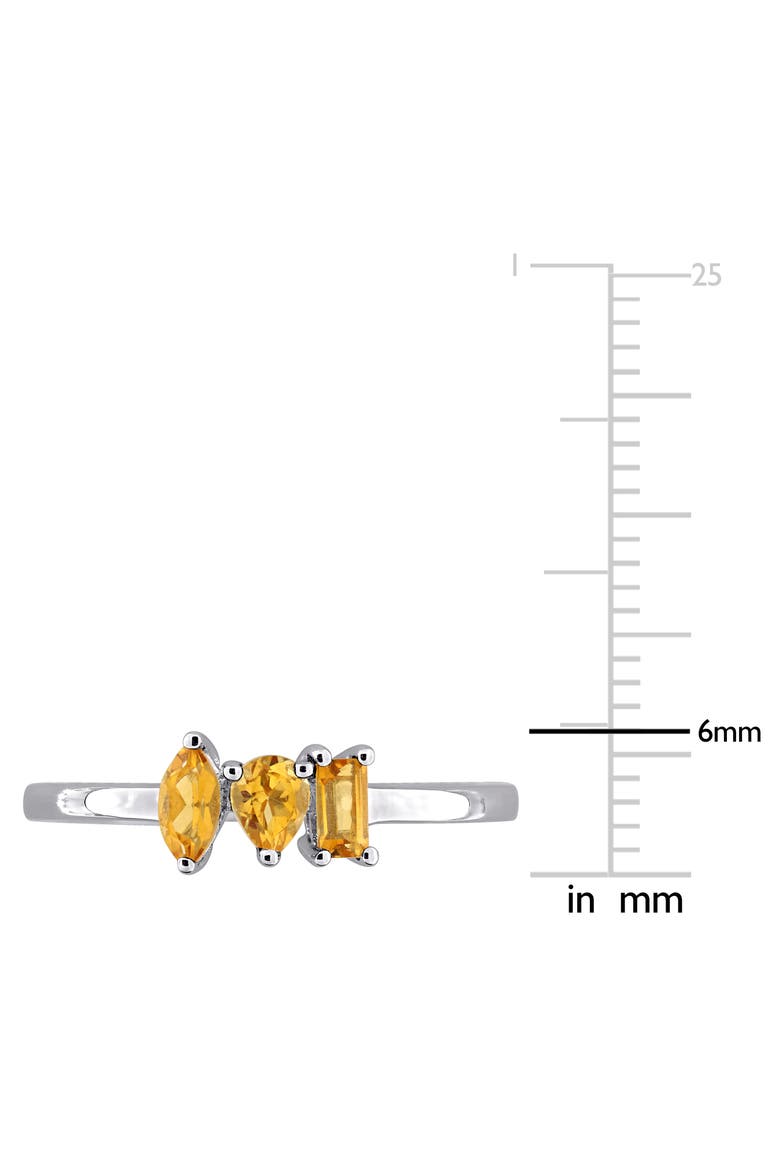 Multiple Cut Citrine Stacking Ring, Alternate, color, YELLOW