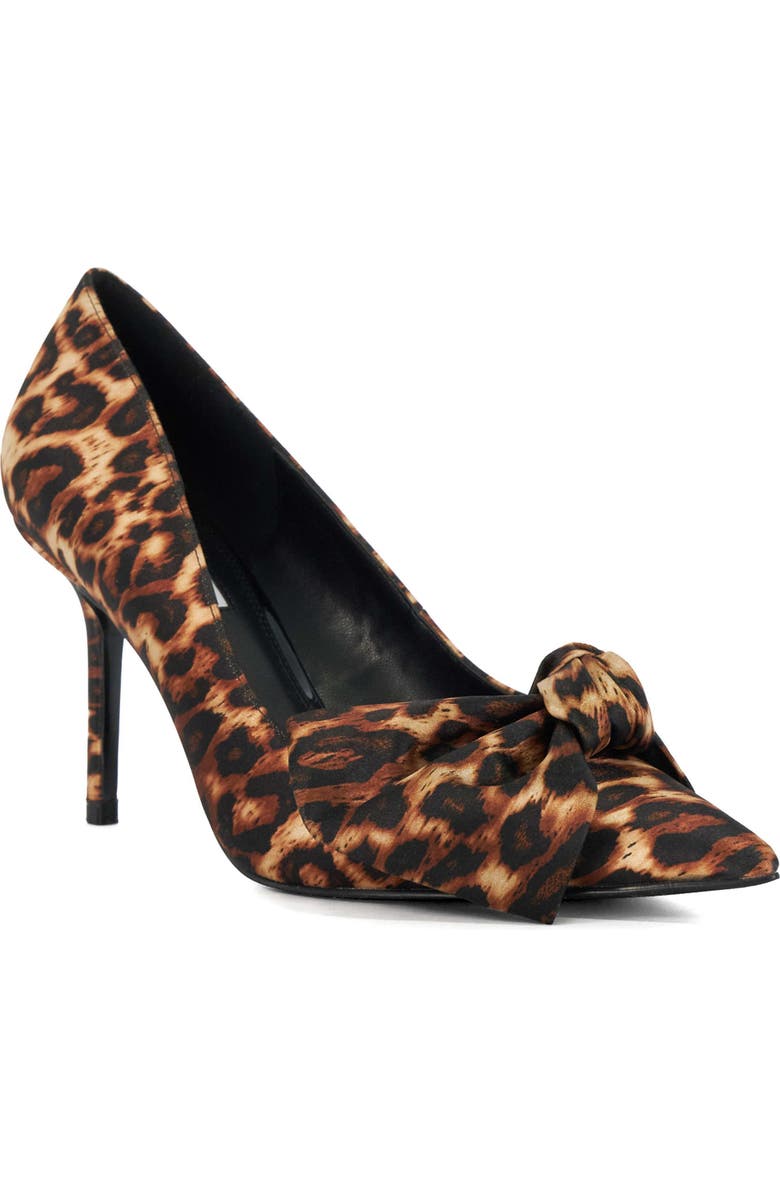 Dune London Bows Pointed Toe Pump, Main, color,