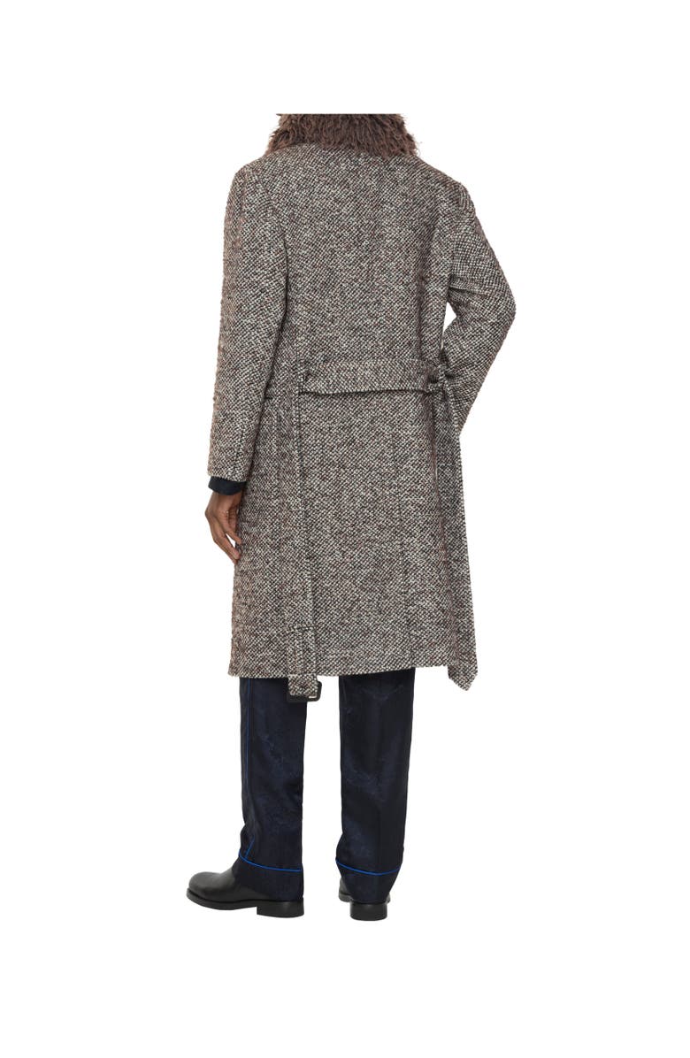 Burberry Wool Mohair Blend Tailored Coat, Alternate, color, Rice Beige/Raven Grey