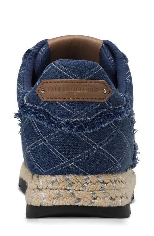 Karl Lagerfeld Paris Meaza Low Top Sneaker In Blue