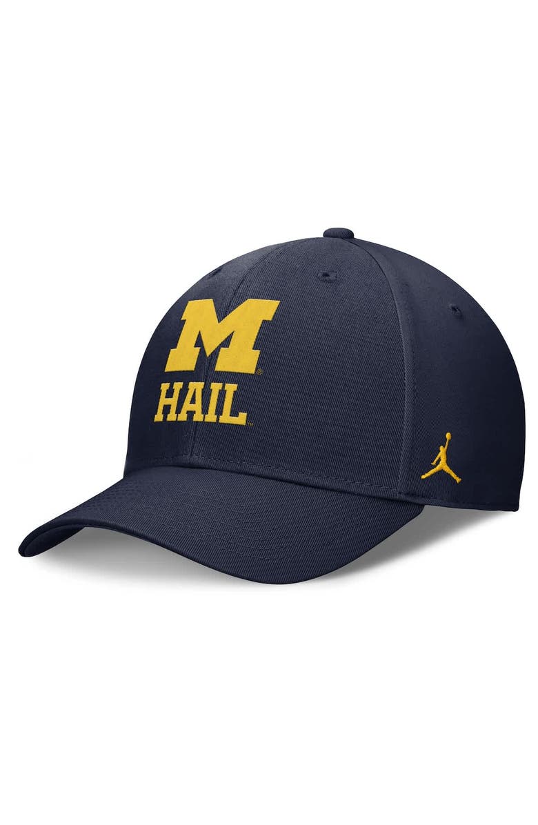 Jordan Brand Men's Jordan Brand Navy Michigan Wolverines Performance Club Adjustable Hat, Main, color, Navy