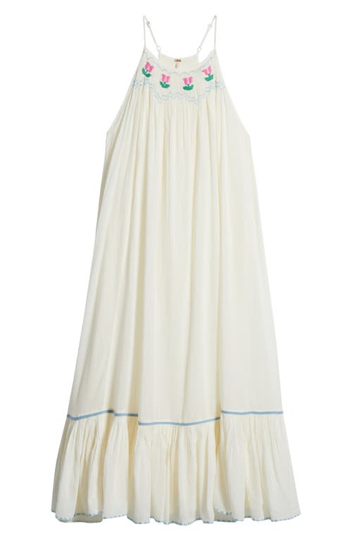 Free People Tip Toeing Tulip Midi Sundress In White