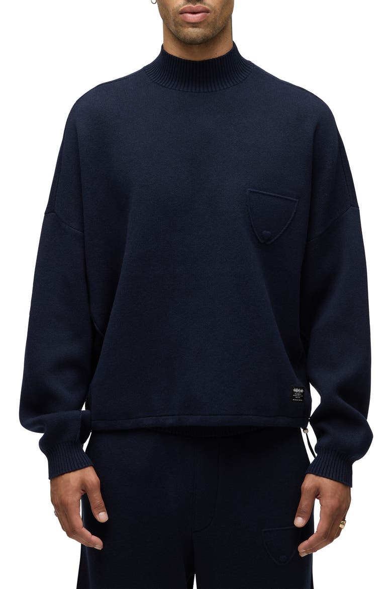 Jrue Mock Neck Cotton & Cashmere Blend Sweater, Main, color, OLYMPIA