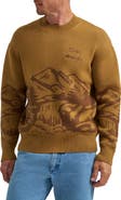 Wrangler x Coors® Intarsia Cotton Blend Crewneck Sweater
