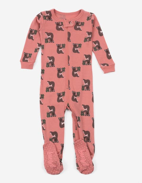 Kids Footed Printed Cotton Matching Family Pajamas, Coordinated Prints (Toddler, Little Kid & Big Kid)