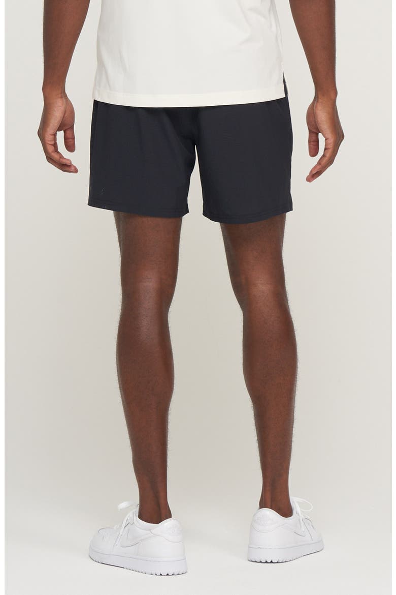 Range 6-Inch Layered Golf Shorts, Alternate, color, BLACK