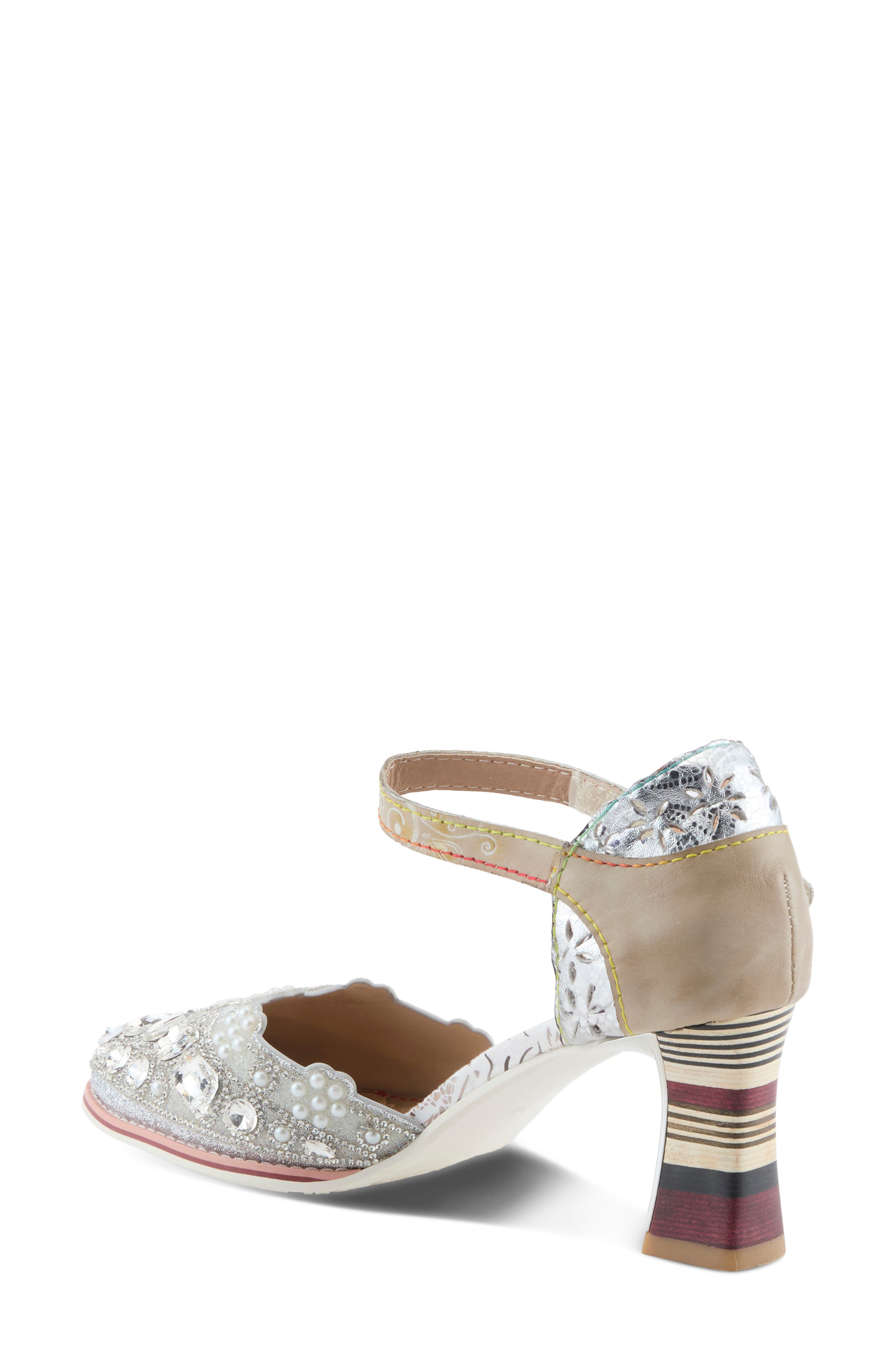L'Artiste by Spring Step Gem Pump, Alternate, color, Silver Multi