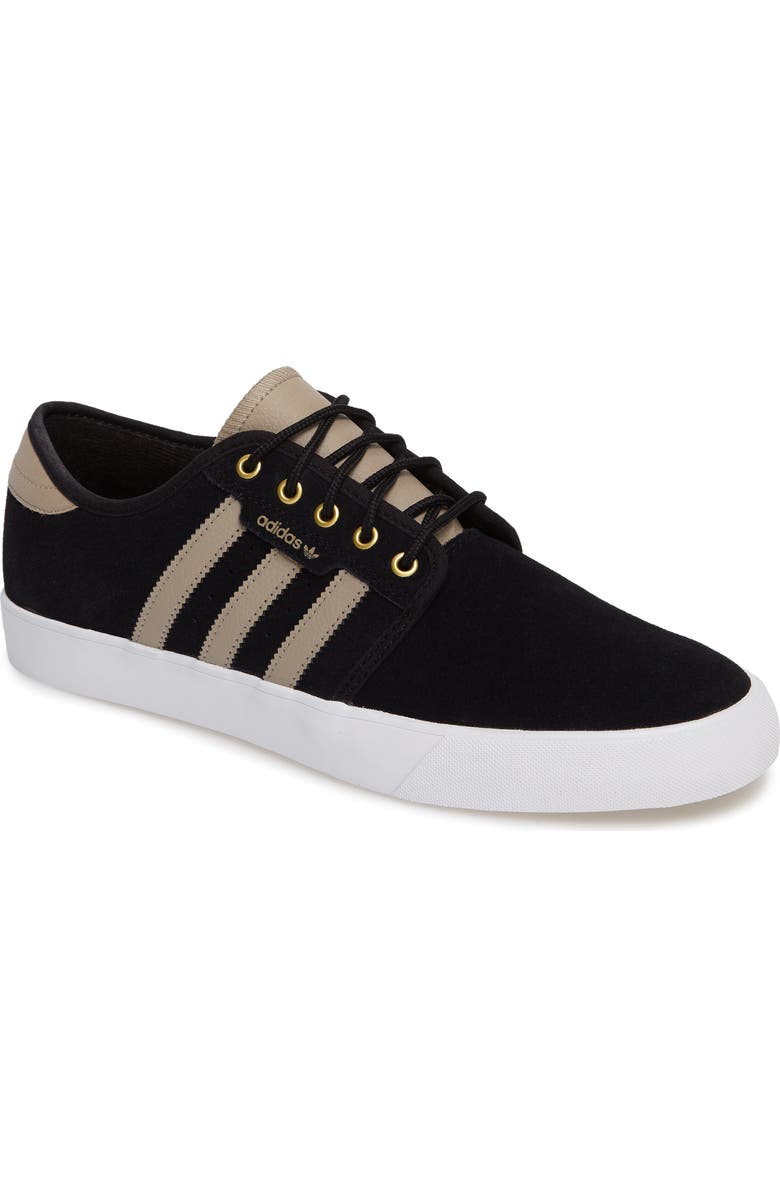 adidas Seeley Skate Sneaker, Main, color, Core Black/ Khaki/ White