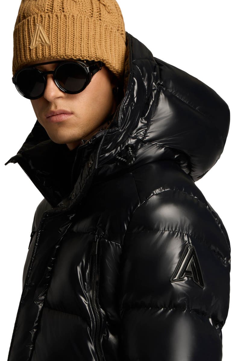 Alpenhaus Oakmount Straight Fit Quilted Puff Parka, Alternate, color, Black