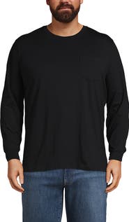 Lands' End Super-T Long Sleeve T-Shirt with Pocket