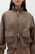 M&S Check Stand Collar Jacket
