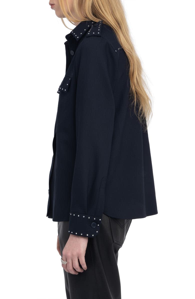 Zadig & Voltaire Stud Shirt, Alternate, color, 