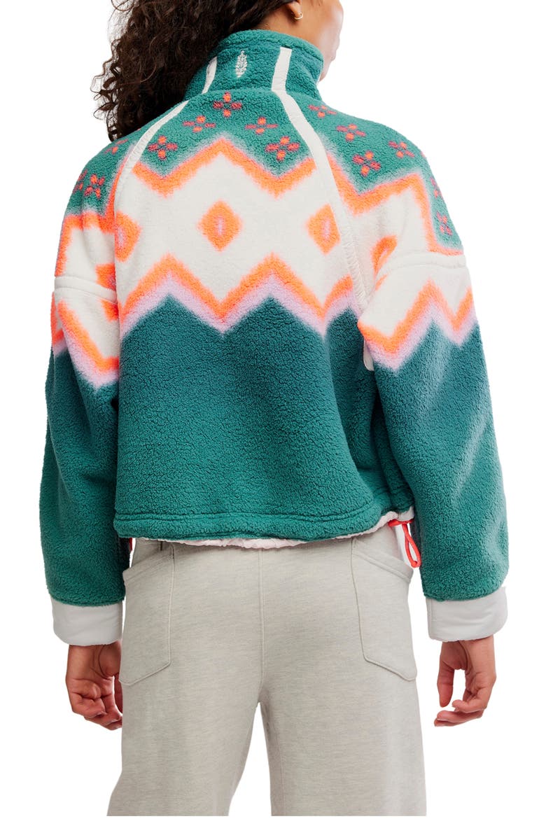 FP Movement Mountain High Quarter Zip Top, Alternate, color, SOFT GLOW GREEN GLOW