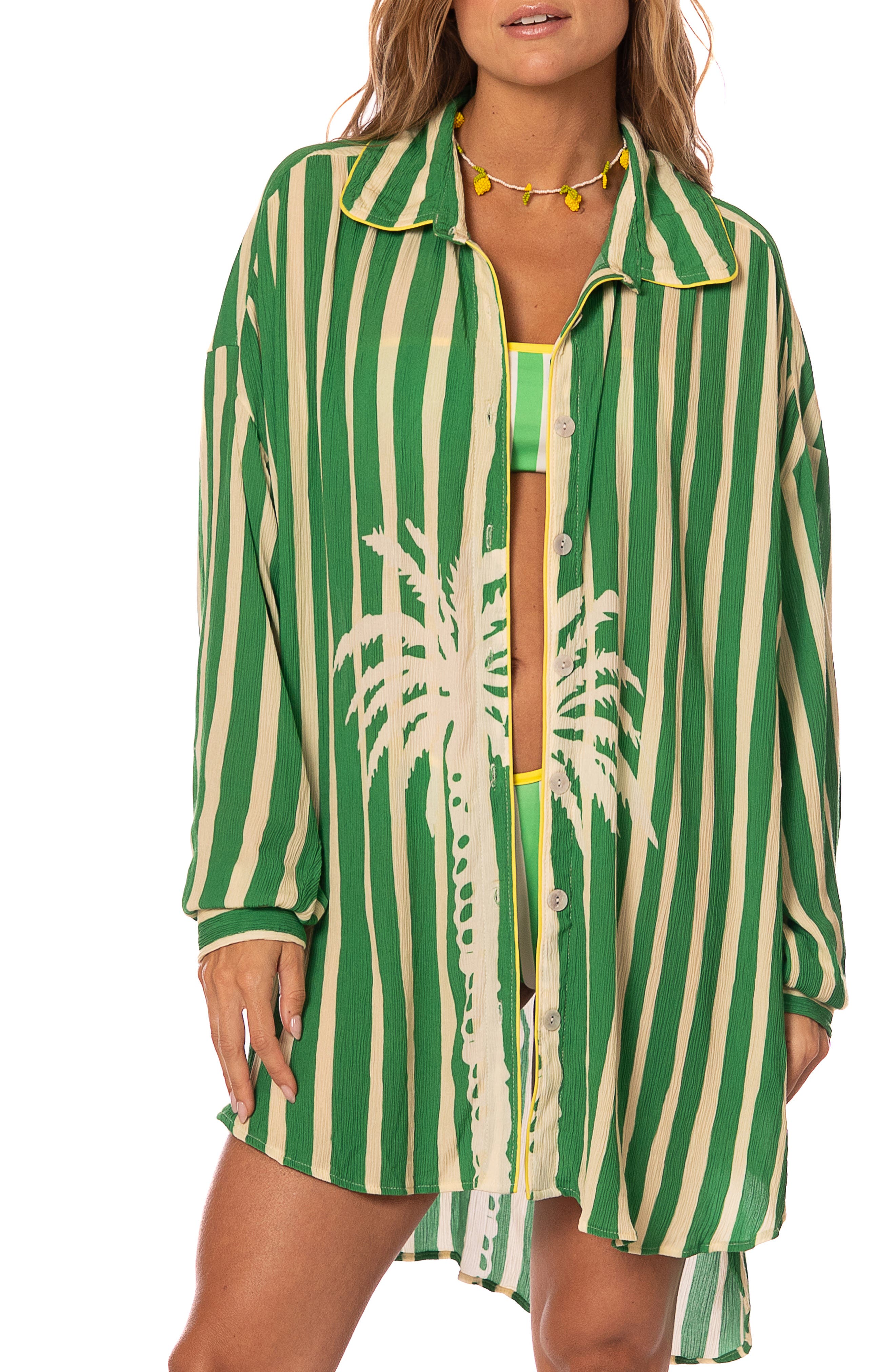 Maaji Dreambound Stripe Cover-Up Shirt