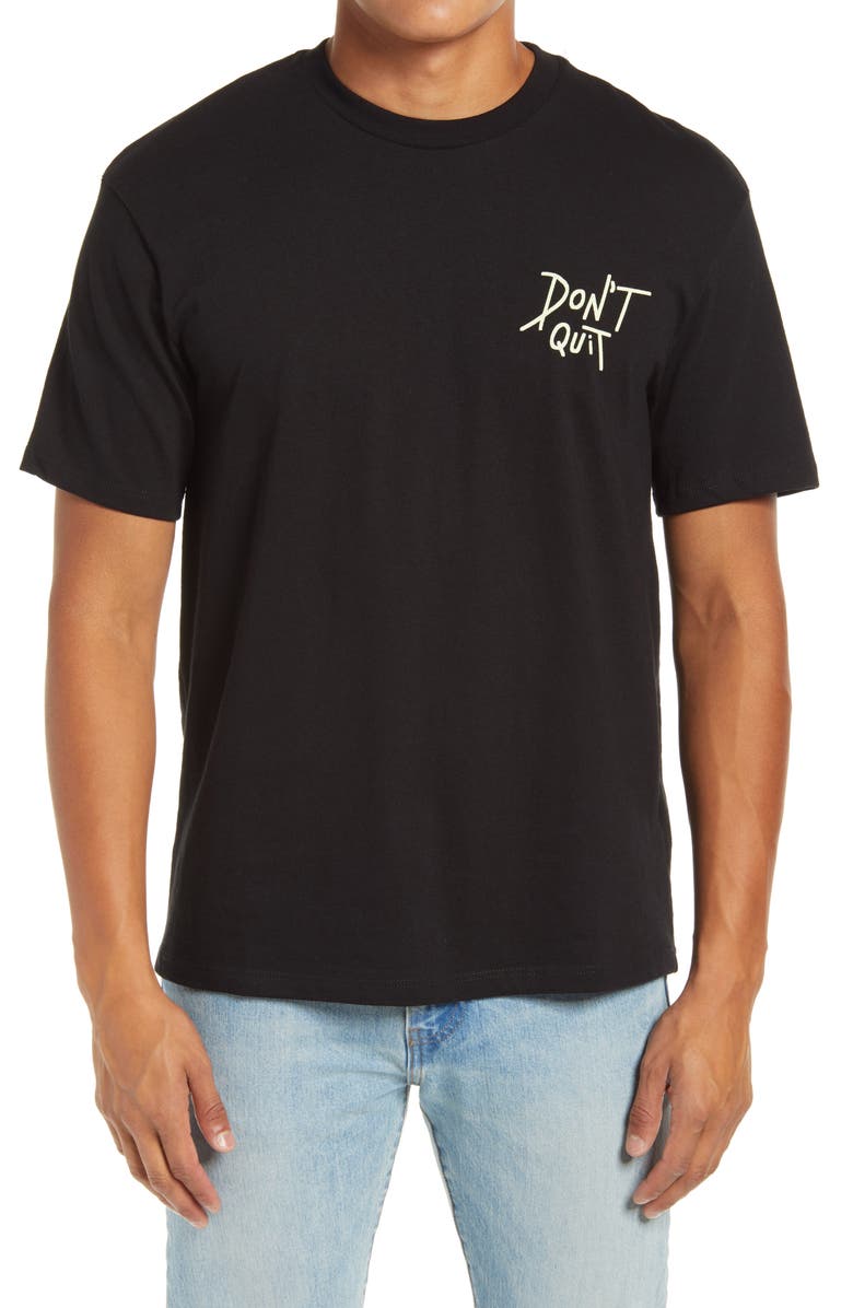 Topman Don't Quit Graphic Tee, Main, color, 