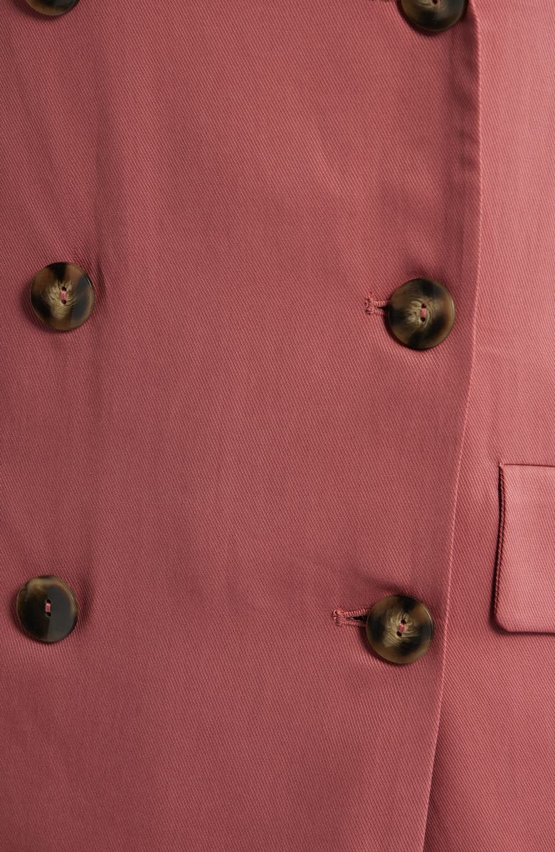 dRA Anthony Double Breasted Longline Blazer, Alternate, color, Lipstick