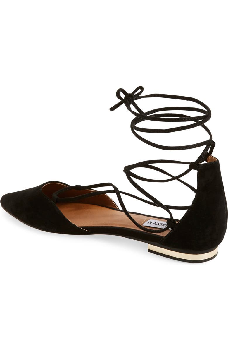 Steve Madden 'Sunshine' Lace-Up Flat, Alternate, color,