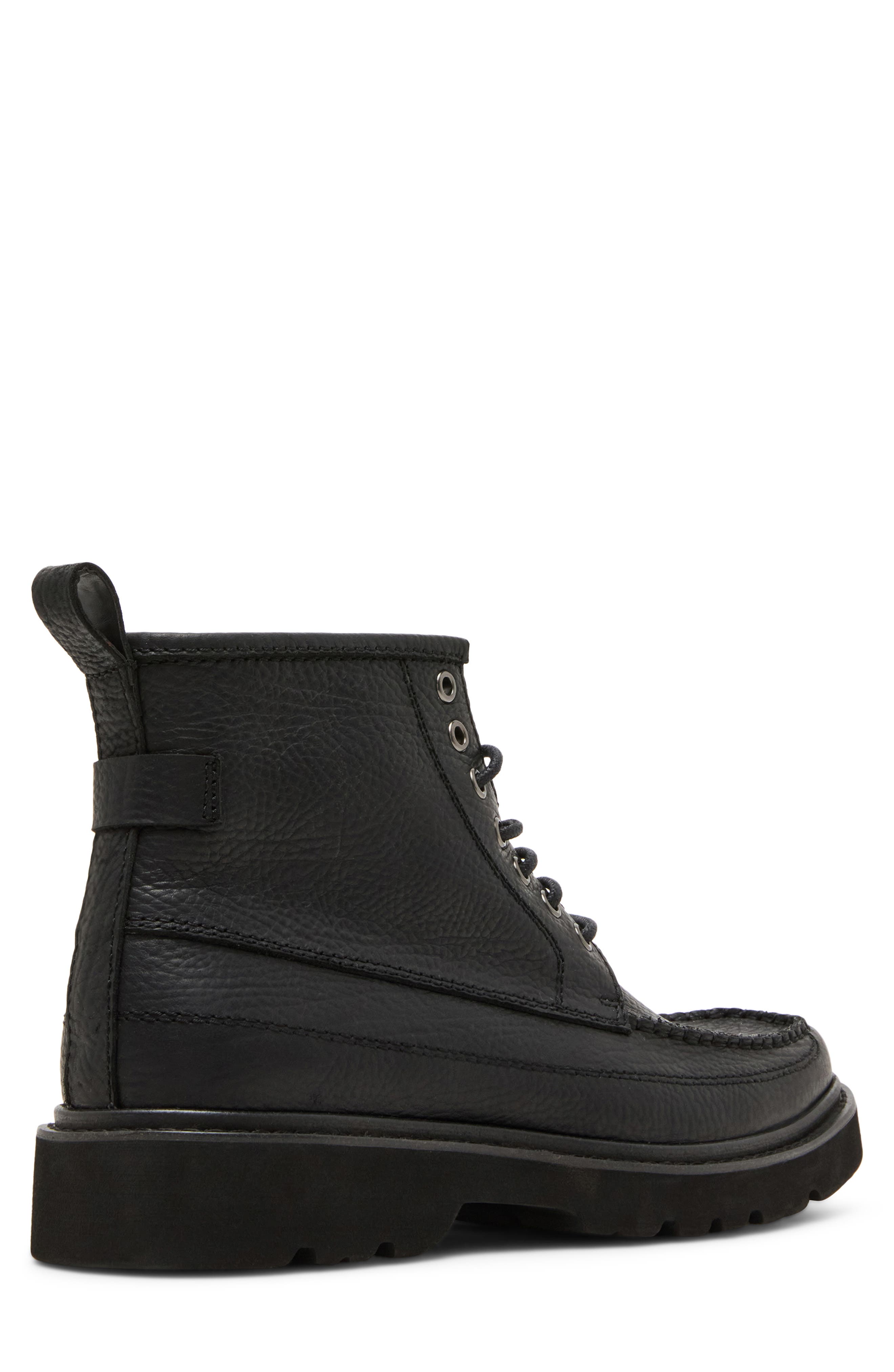 Steve Madden Daviston Moc Toe Boot, Alternate, color, Black