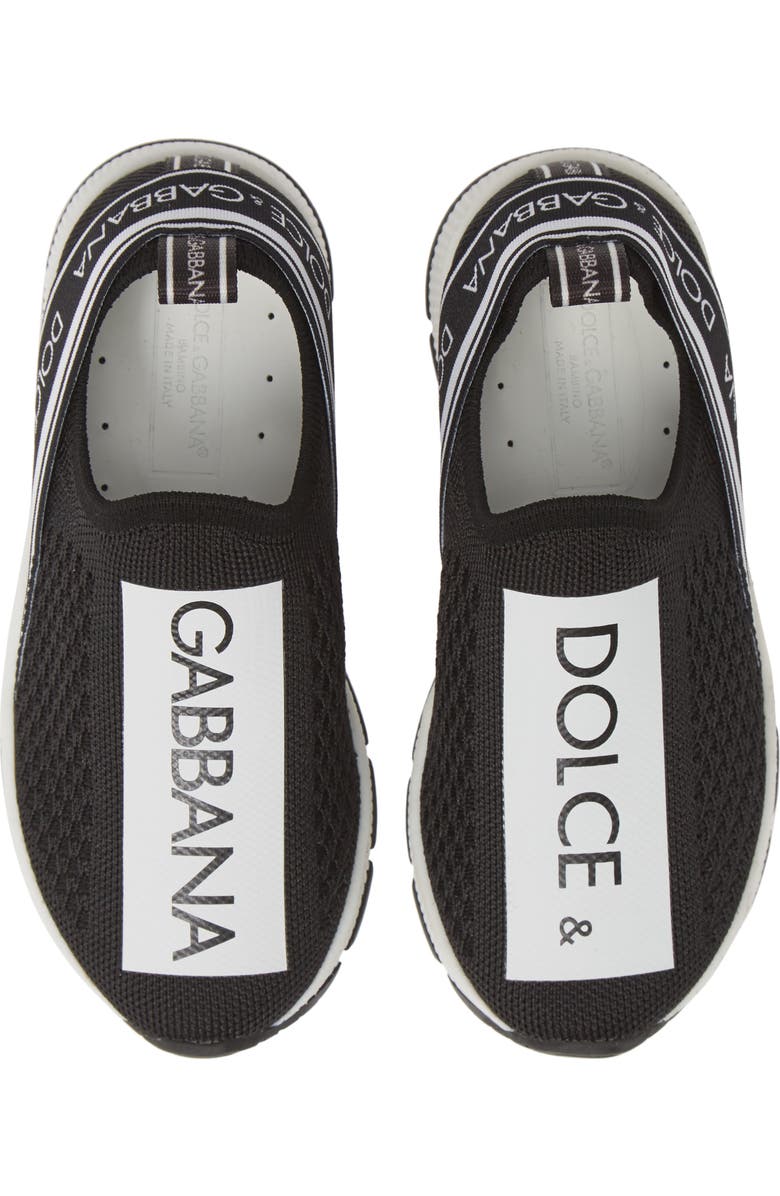 Dolce&Gabbana Logo Knit Slip-On Sneaker, Main, color,