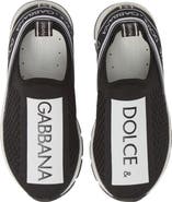 Dolce&Gabbana Logo Knit Slip-On Sneaker