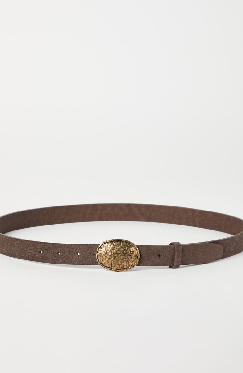 Brunello Cucinelli Belt with detailed buckle, Alternate, color, 