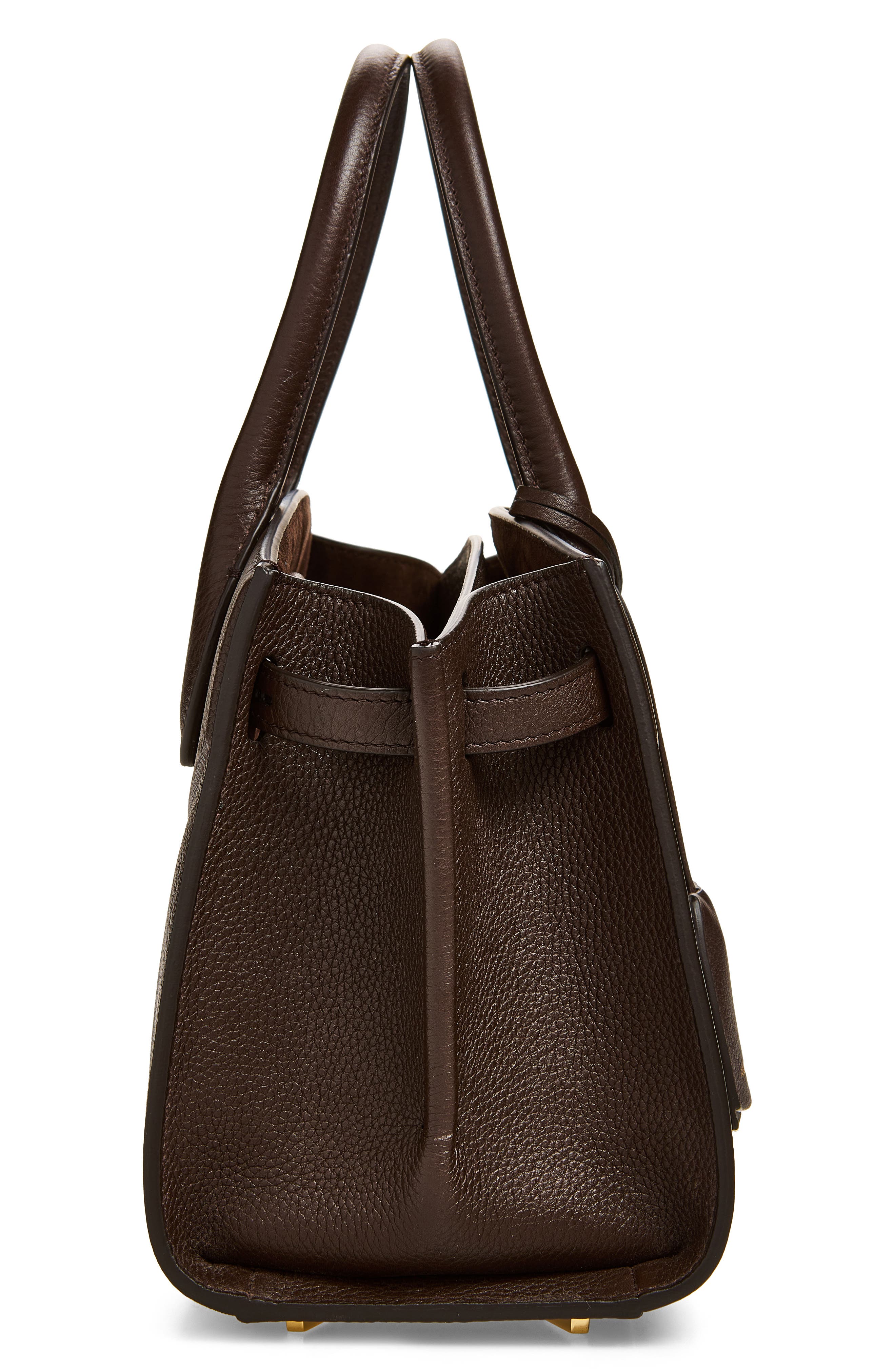 FERRAGAMO Small The Studio Soft Leather Top Handle Bag, Alternate, color, Testa Di Moro
