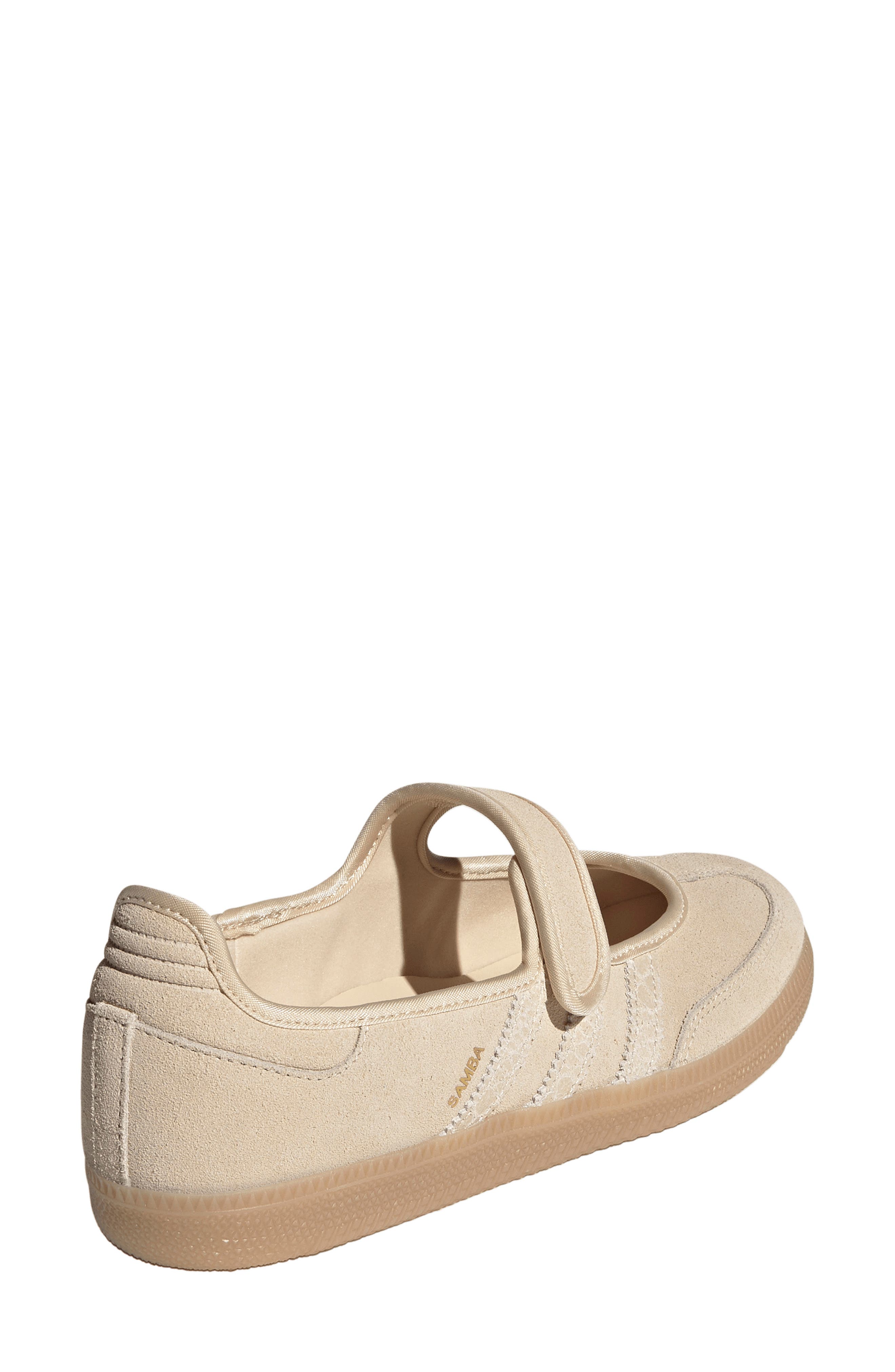 adidas Samba Jane Sneaker, Alternate, color, Sand Strata/ Sand/ Gold