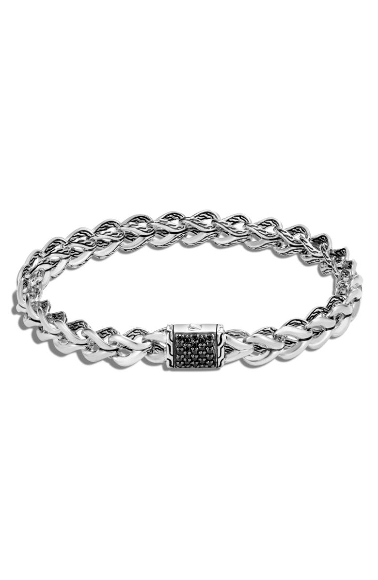 John Hardy Asli Classic Chain Black Sapphire Bracelet, Alternate, color,