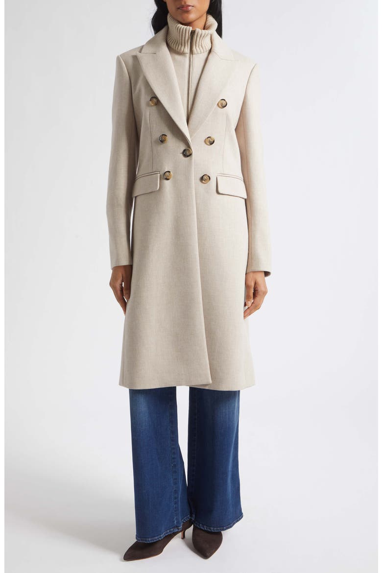 Stryder Double Breasted Dickey Coat, Alternate, color, OYSTER MELANGE