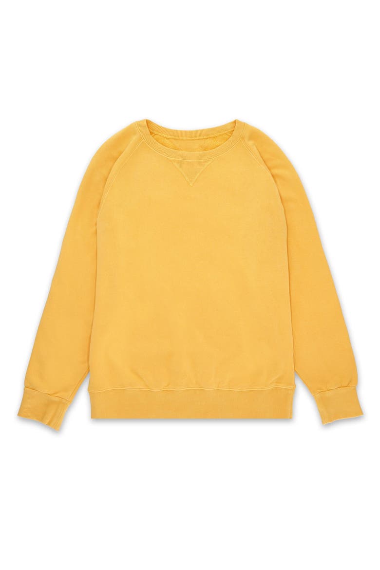 Harvard Crewneck Sweatshirt, Main, color, YELLOW