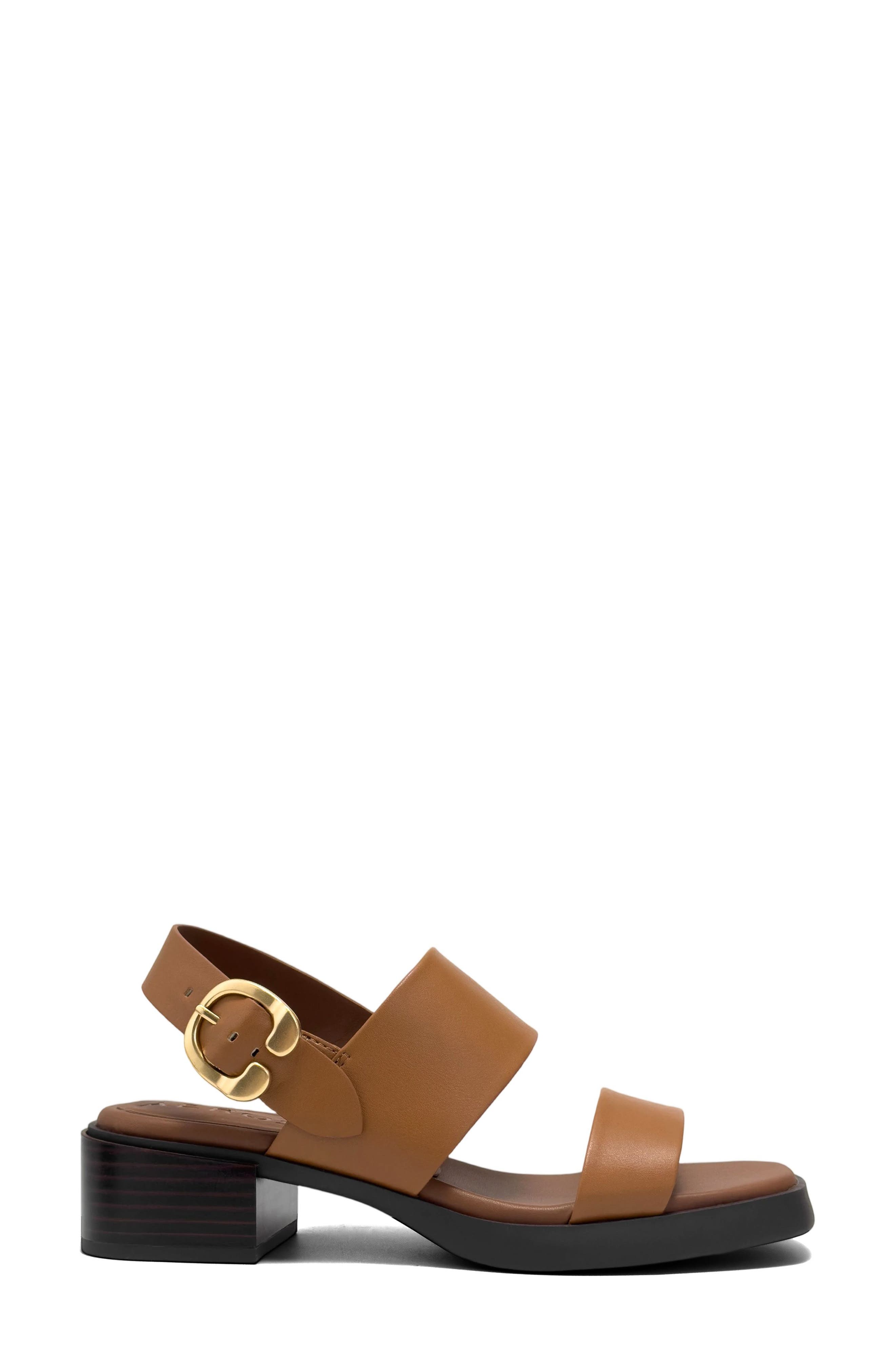 Aerosoles Dove Low Heeled Sandal - Wide Width Available, Alternate, color, Tan