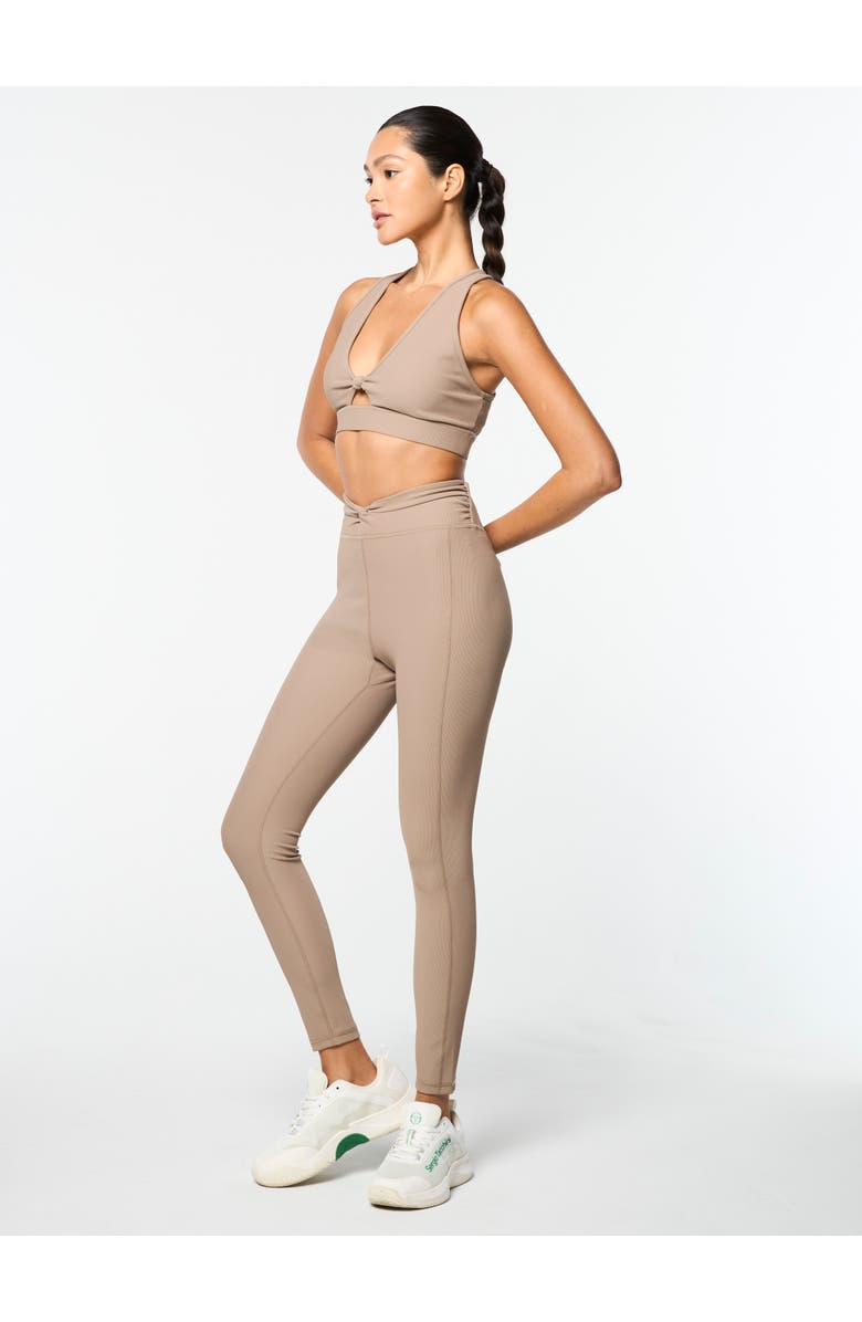 Sergio Tacchini Giulia Sports Bra, Main, color, Taupe Grey