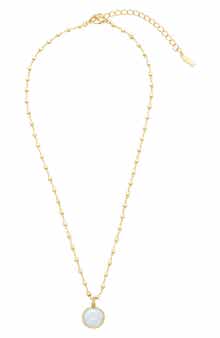 18k Gold Plated Freshwater Pearl Pendant Necklace