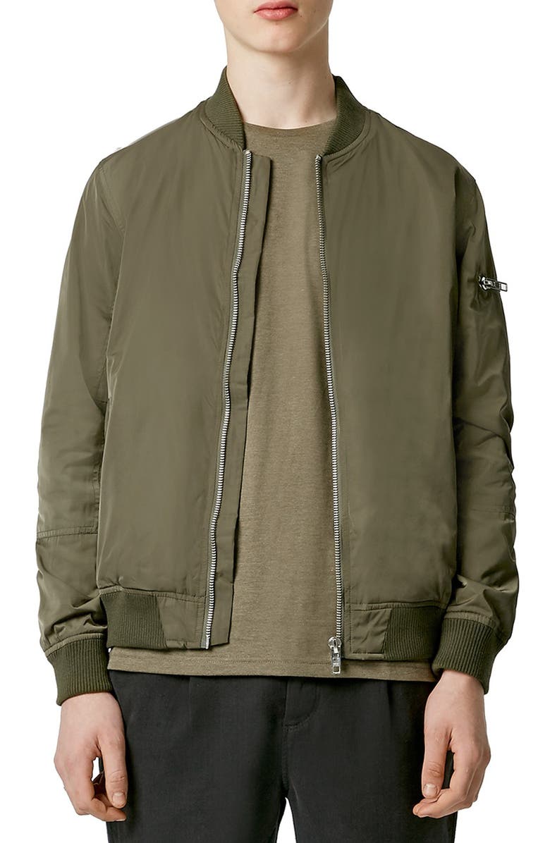 Topman Bomber Jacket, Main, color, 