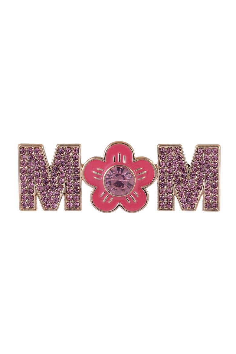 Stone and Enamel Mom Pin, Alternate, color, Pink