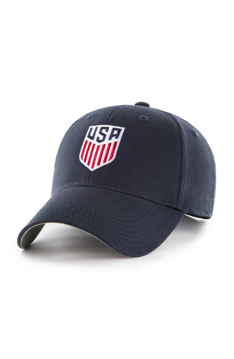 TWINS ENTERPRISE United States Soccer Basic Adjustable Cap/Hat by Fan Favorite, Main, color, Black
