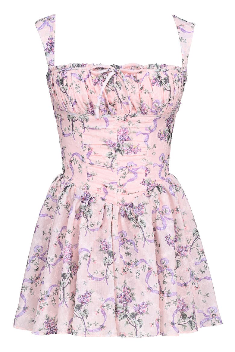 Ophelia Floral Fit & Flare Romper, Alternate, color, ROSE PRINT