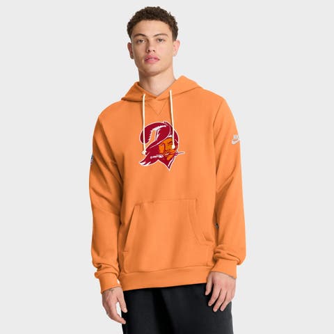 Men's Nike Orange Tampa Bay Buccaneers Sideline Offensive Set Play Performance Pullover Hoodie