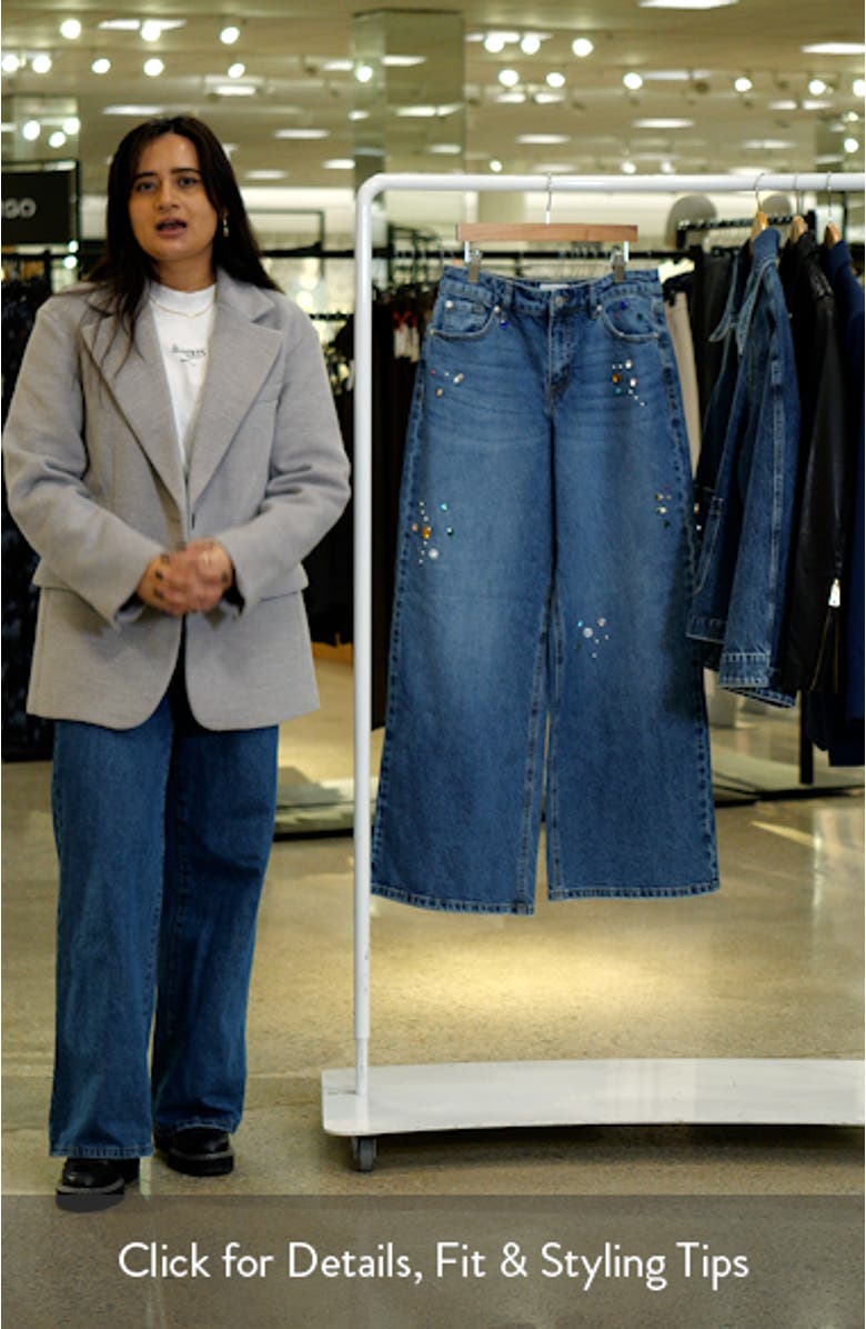 Bejweled High Waist Wide Leg Jeans, sales video thumbnail