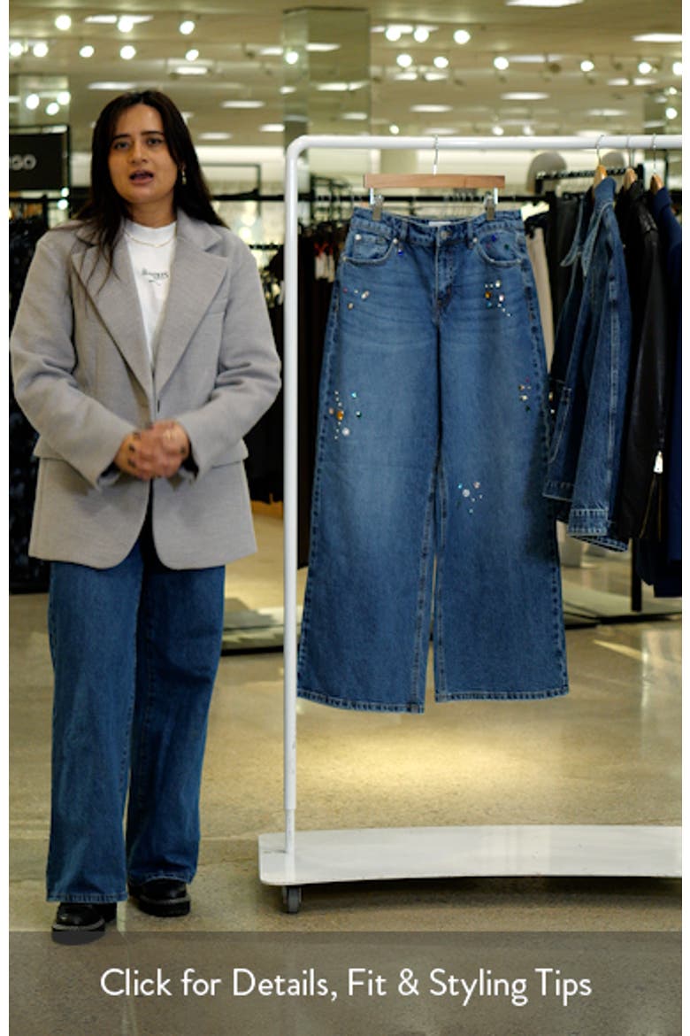 Bejweled High Waist Wide Leg Jeans video