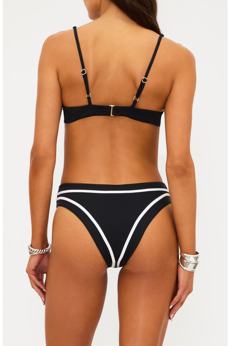 Lulu Bikini Top, Alternate, color, BANDANA BLACK