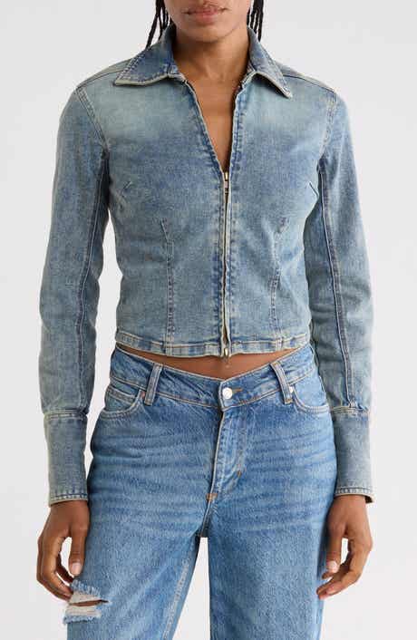 Sammy Zip Denim Top