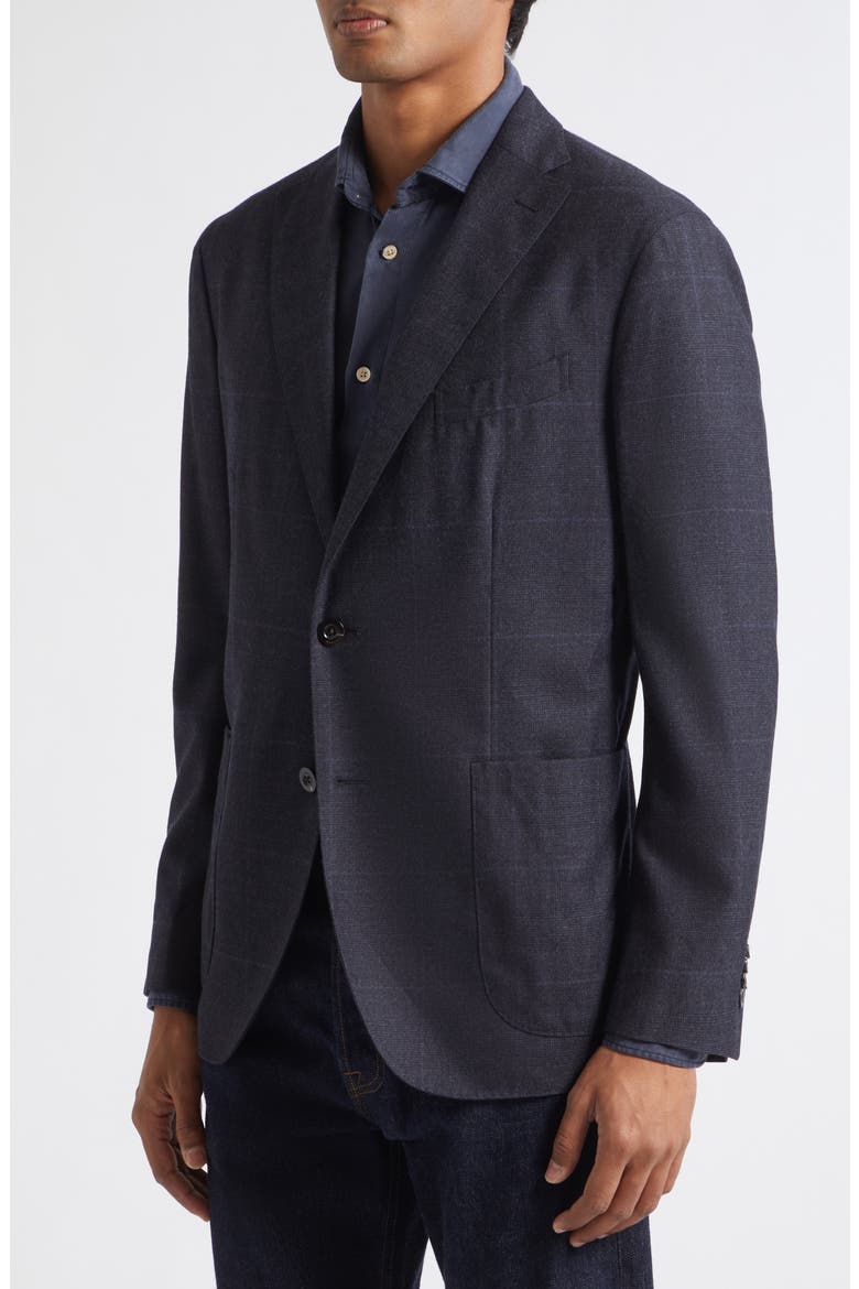 Wool Double Cloth Sport Coat, Alternate, color, NAVY
