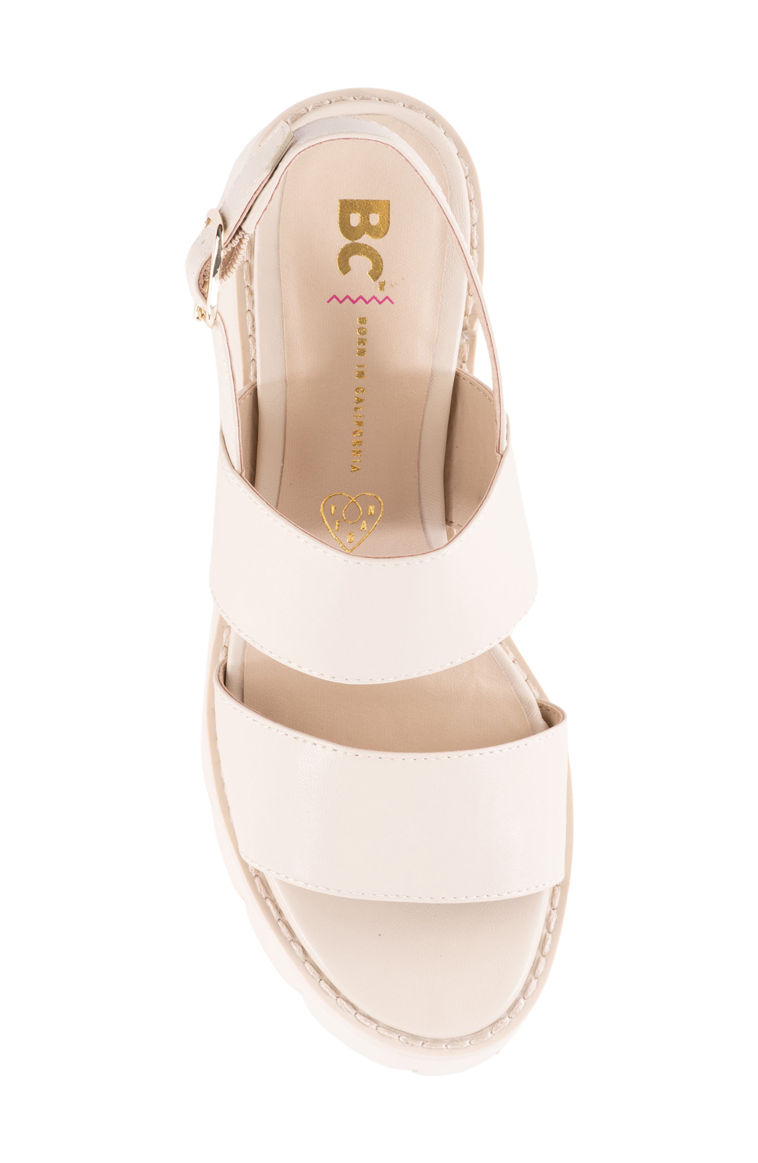 BC Footwear Left Unsaid Platform Sandal, Alternate, color, 