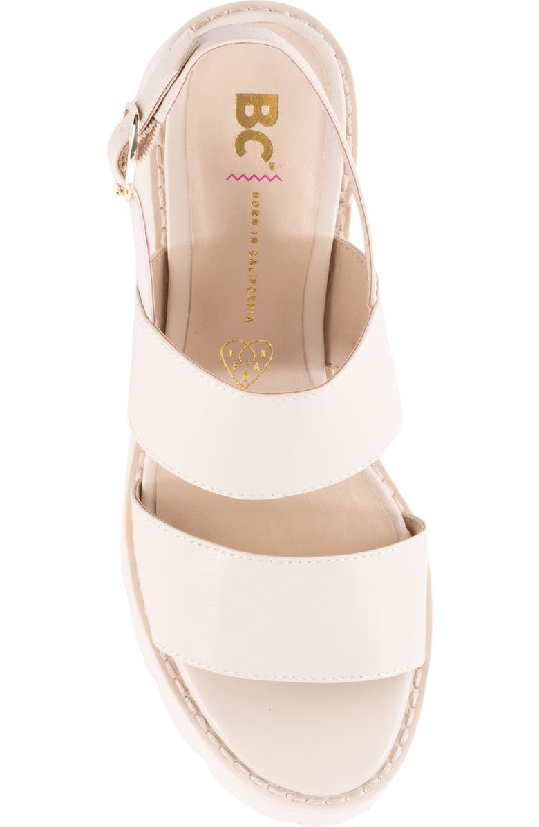 BC Footwear Left Unsaid Platform Sandal, Alternate, color,