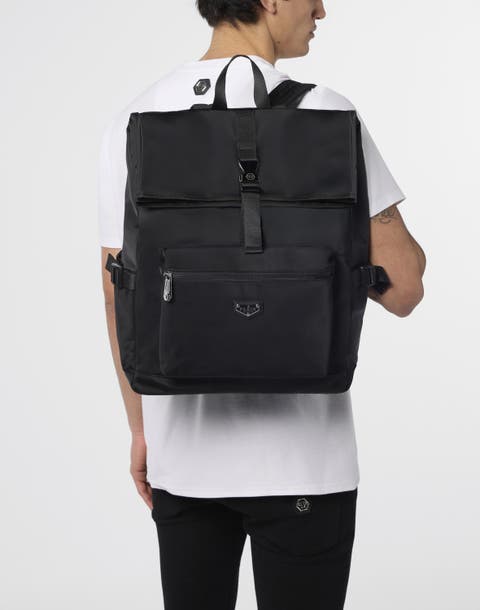 Nylon Box Backpack Men