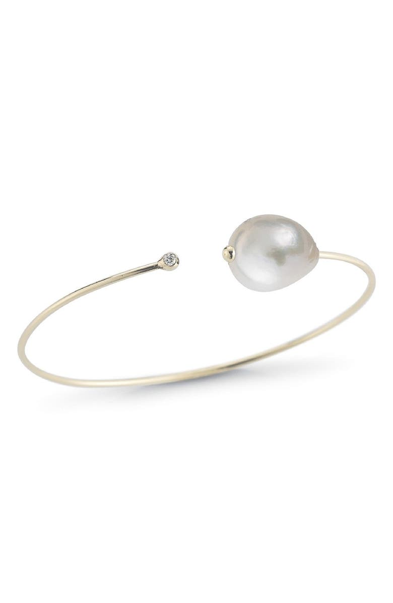 Mizuki Pearl & Diamond Cuff, Main, color, 