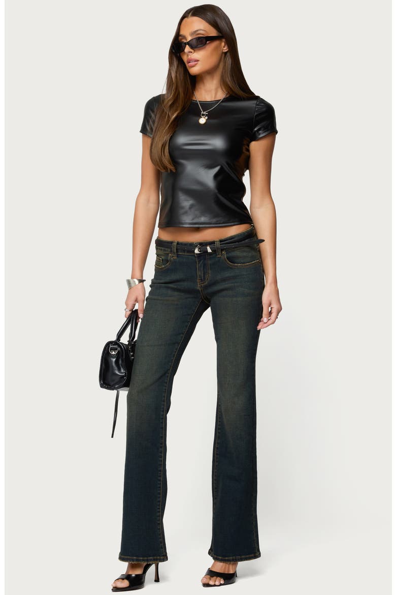 Tez Low Rise Bootcut Jeans, Alternate, color, BLUE